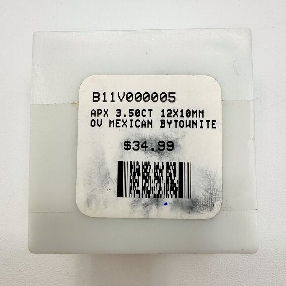 Mexican Bytownite Oval 3.5ct 12x10mm Original Box Sealed Gold Yellow Champaign - Picture 5 of 13